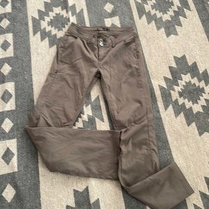Prana Halle Convertible Pants, Dark Khaki, size 2